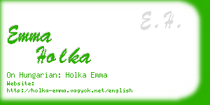 emma holka business card